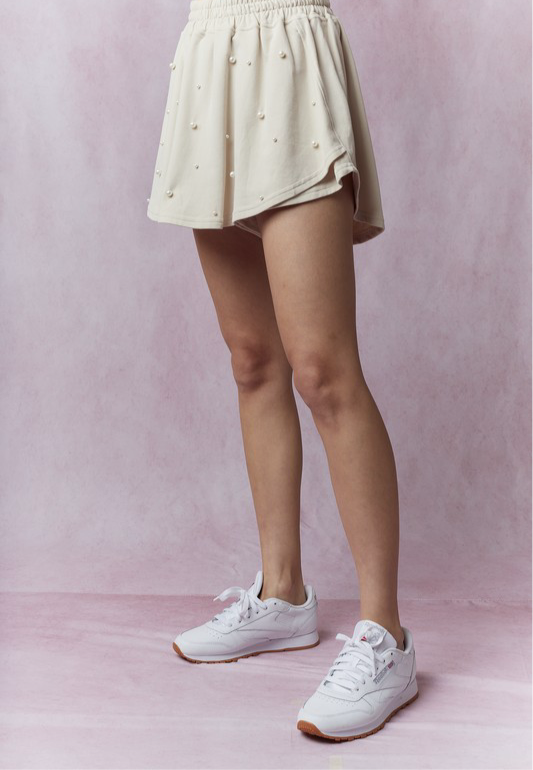 Pearl Embellished Skorts