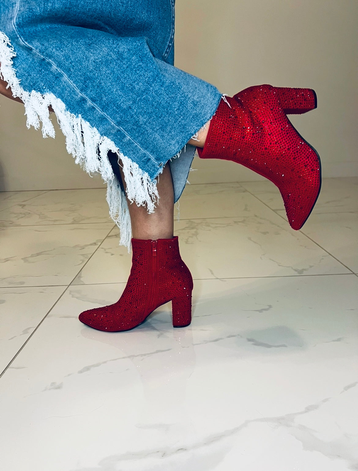 Step into Love Rhinestone Boots