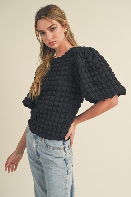 Bubble Blouse - Black