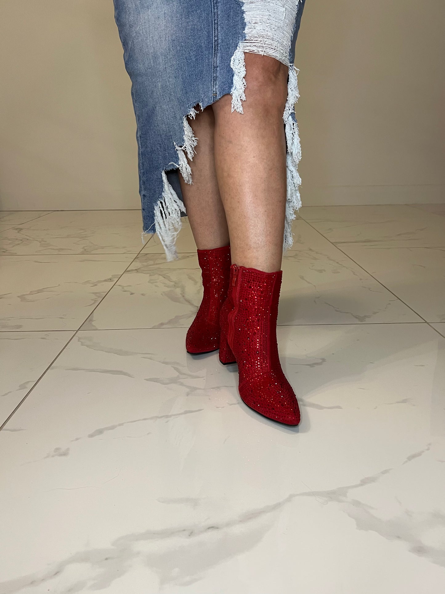 Step into Love Rhinestone Boots