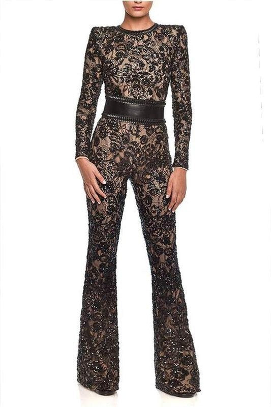 Midnight Lace Jumpsuit