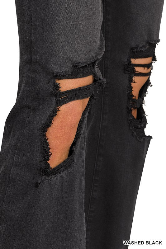 2/14 Cupid’s Corner:  Lover Black Distressed Cropped Jeans - SO SOFT!