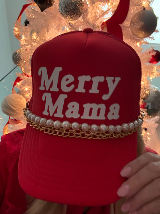 * NEW Holiday Bundle Merry Mama Hat & Chain