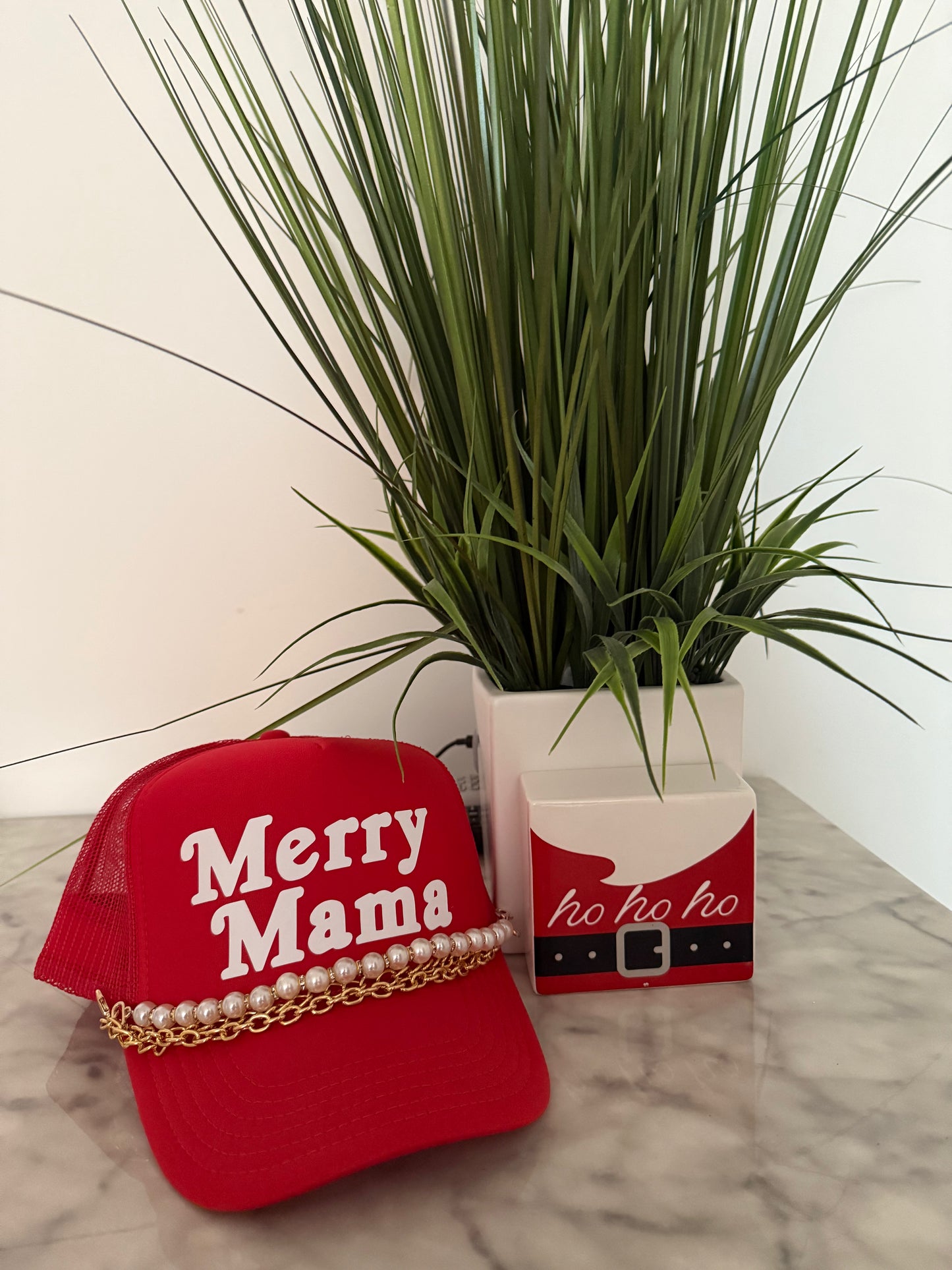 * NEW Holiday Bundle Merry Mama Hat & Chain
