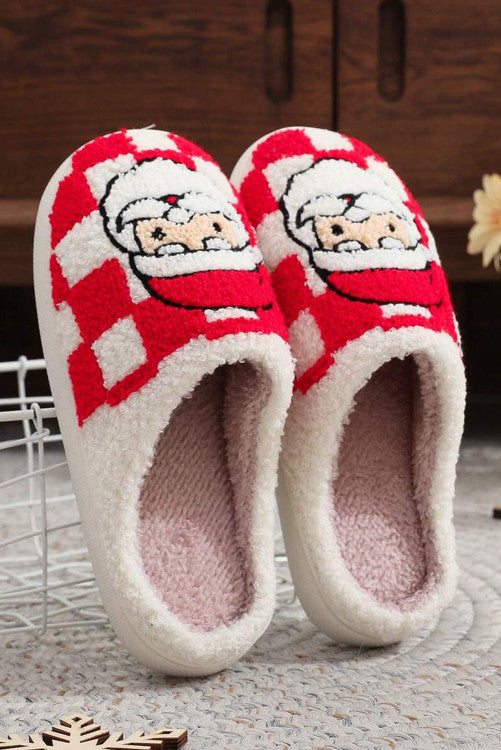 Santa CHECKing His List Slippers